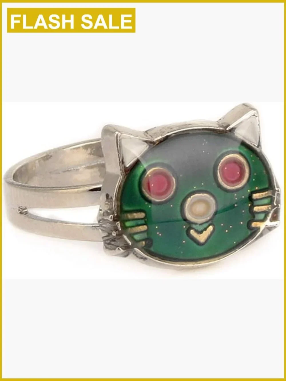 Adjustable Mood Ring Color Changing Statement Ring for Girls